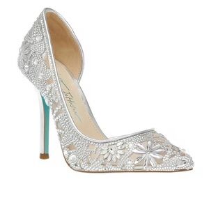 Betsey Johnson silver heels